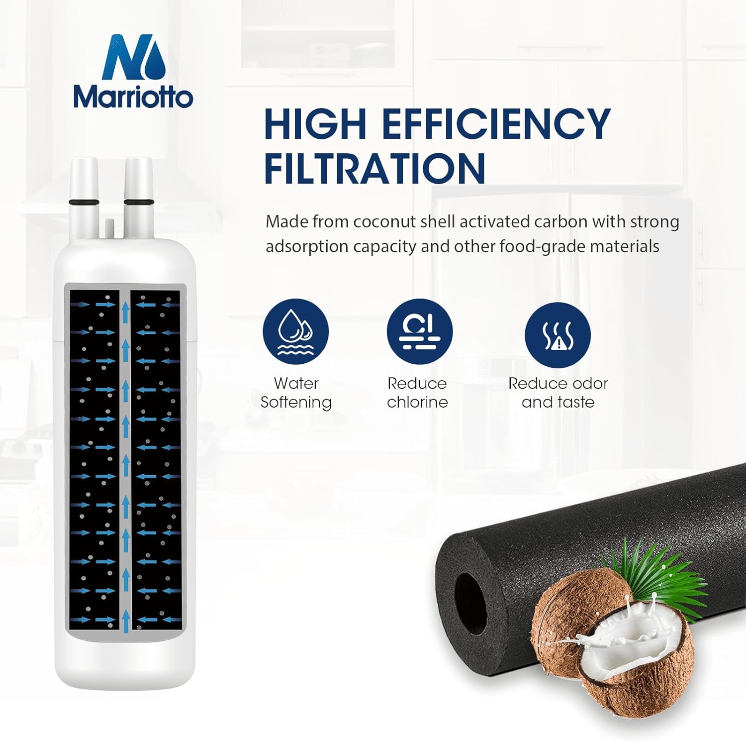 MARRIOTTO EDR1RXD1 Water Filter Compatible with Filter 1,3 Pack