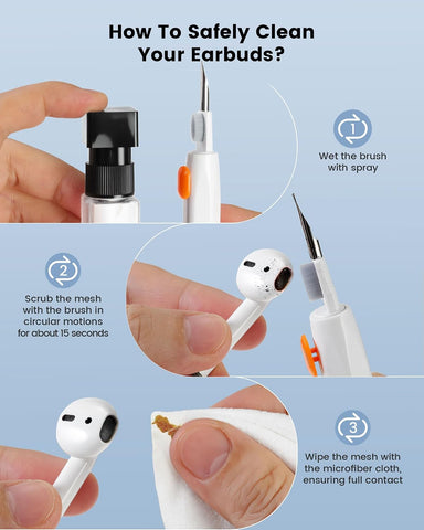20-in-1 AirPod Cleaning Kit Pro 4 3 2 1 Cleaner Tool for Earbud Phone