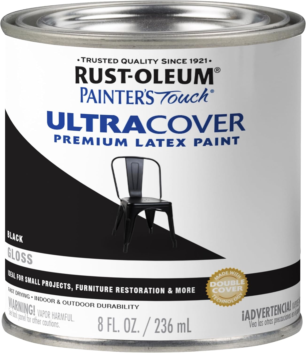 Rust-Oleum Painter's Touch Latex Brush-On Paint, Gloss Black