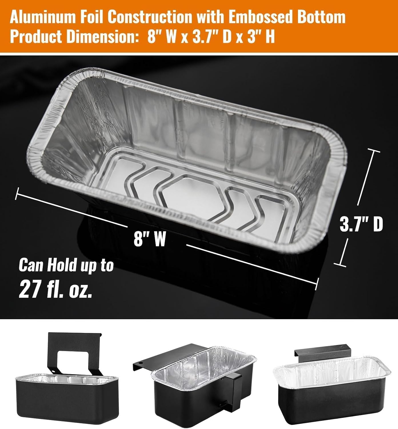 NUPICK 60 Pack Grease Cup Liners for Blackstone, Griddle Accessories for Blackstone 17"/22"/30"/28"/36" Griddle, Easy Cleaning Disposable Aluminum Grease Traps & Drip Pans for Blackstone Catcher, 5017