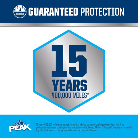 PEAK OET Extended Life Blue 50/50 Prediluted Antifreeze/Coolant for Asian Vehicles, 1 Gal.
