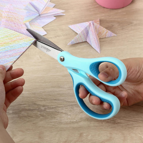 LIVINGO Kids Scissors 6" School Pointed Tip Craft Scissors 3 Pack