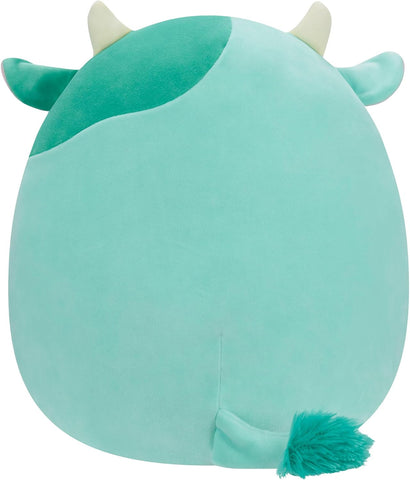 Squishmallows Original 14-Inch Seamus Green Cow with Fuzzy Belly - Large Ultrasoft Official Jazwares Plush