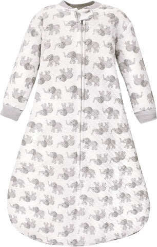 Hudson Baby Unisex Baby Premium Quilted Long Sleeve Sleeping Bag and Wearable Blanket