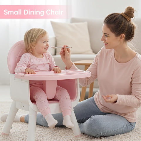 6-in-1 Convertible Baby Highchair for Babies and Toddlers, Booster Seat