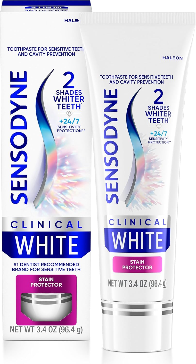 Sensodyne Clinical White Stain Protector Toothpaste, 3.4 oz