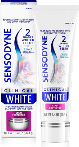 Sensodyne Clinical White Stain Protector Toothpaste, 3.4 oz