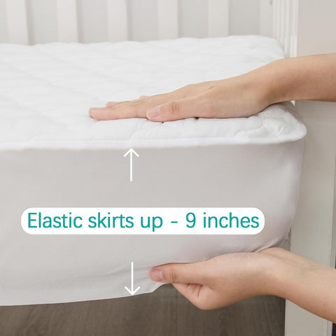 Crib Mattress Protector Sheets Fitted Waterproof Crib Mattress Pad Cover