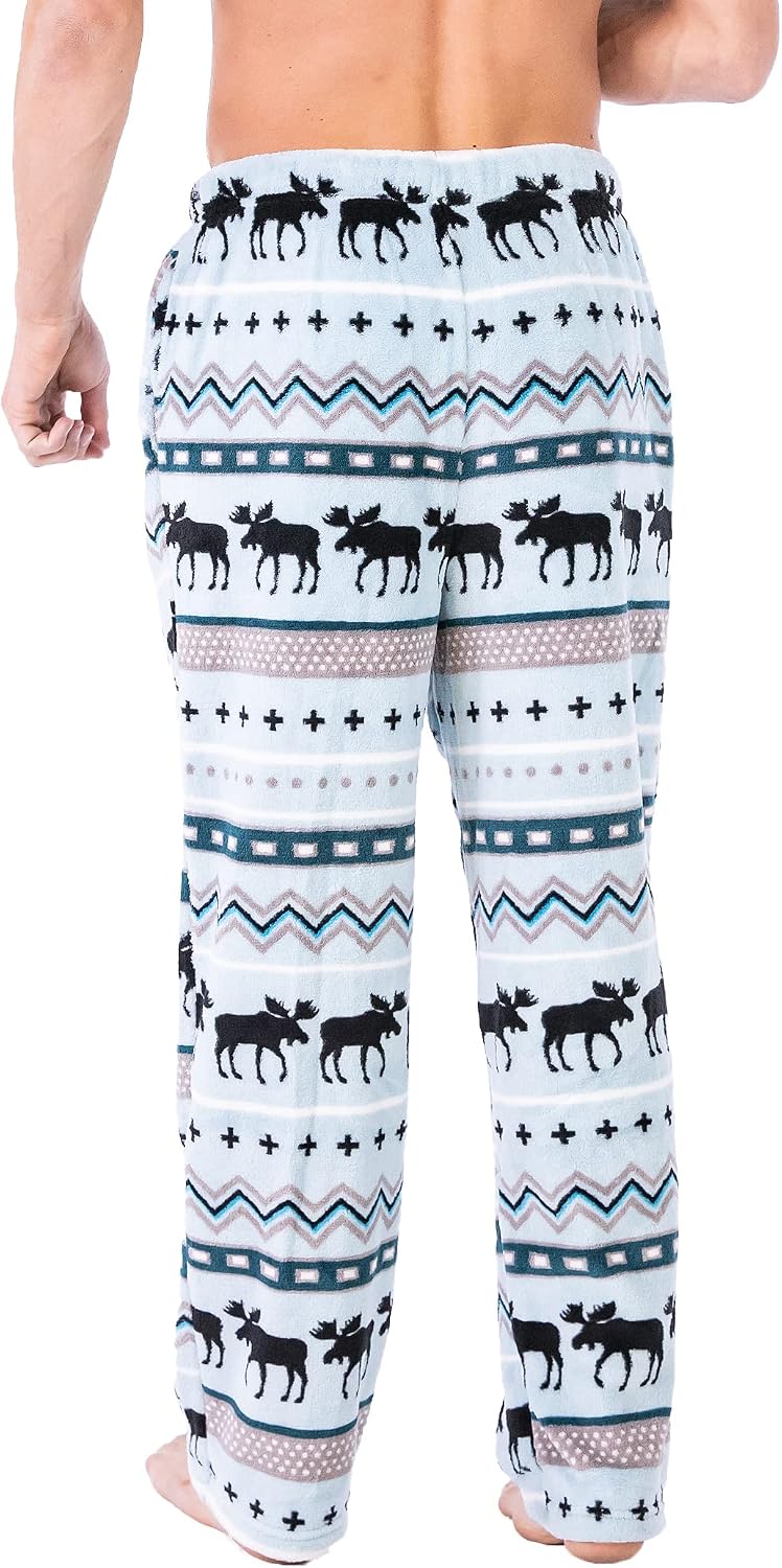 LazyOne Mens Fleece Pajama Pants, Pajama Bottoms for Men, Warm Pajama Pants