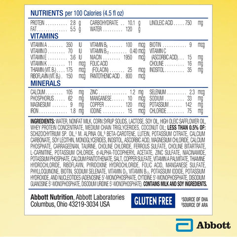 Similac NeoSure Premature Post-Discharge Infant Formula, Ready-to-Feed Baby Formula, 32-fl-oz Bottle, Pack of 6
