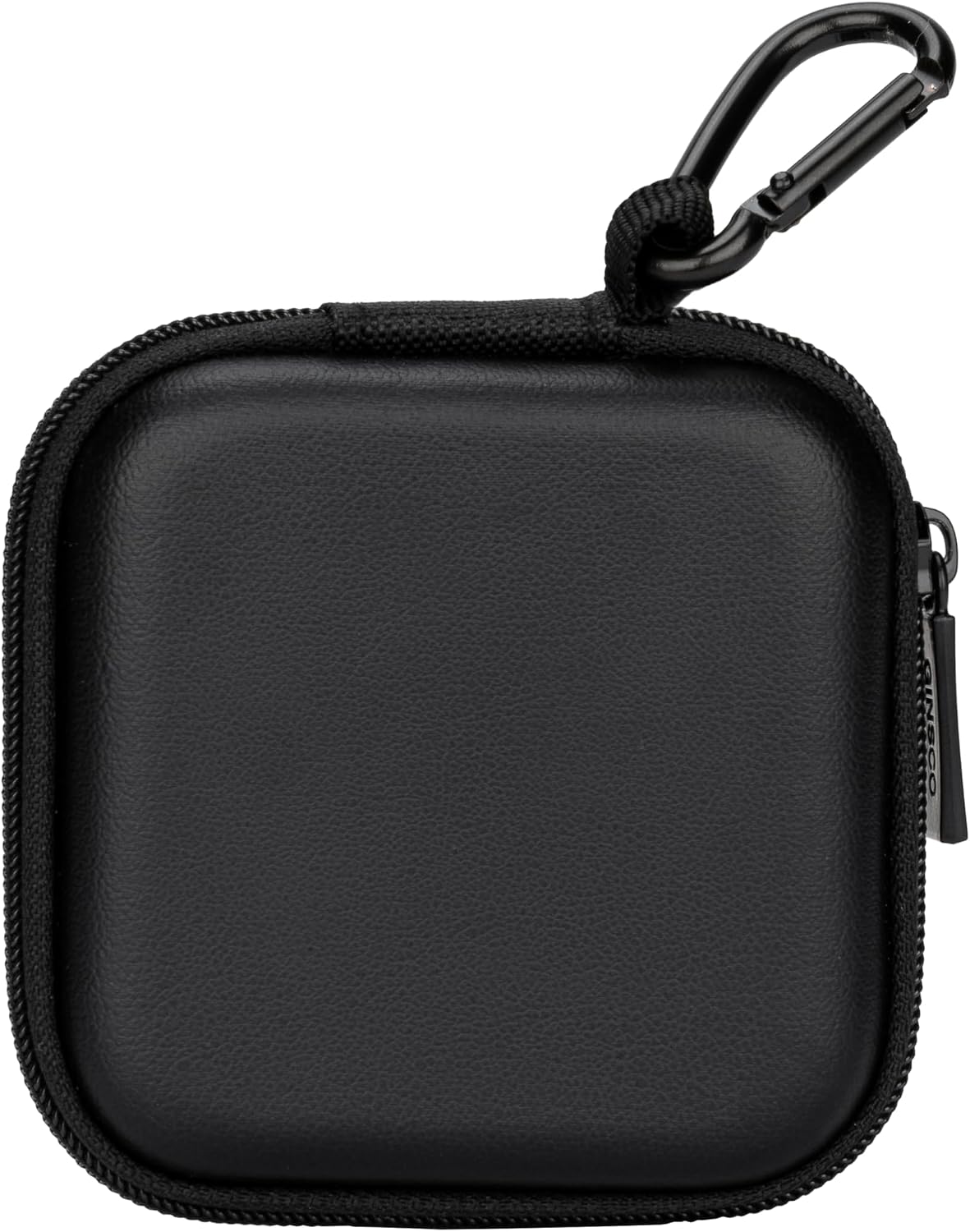 Ginsco Mini-Portable Hard Shell Square Earbuds Case for Apple EarPods/Samsung Galaxy Wired/Wireless Earbuds, Cell Phone Accessories Organizer with Carabiner for Earphones