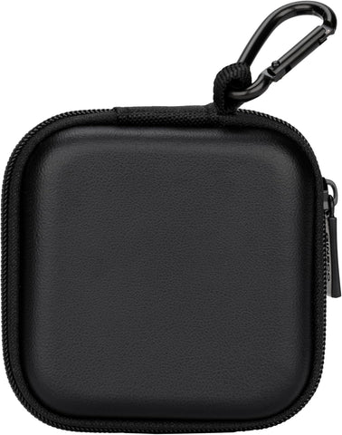 Ginsco Mini-Portable Hard Shell Square Earbuds Case for Apple EarPods/Samsung Galaxy Wired/Wireless Earbuds, Cell Phone Accessories Organizer with Carabiner for Earphones