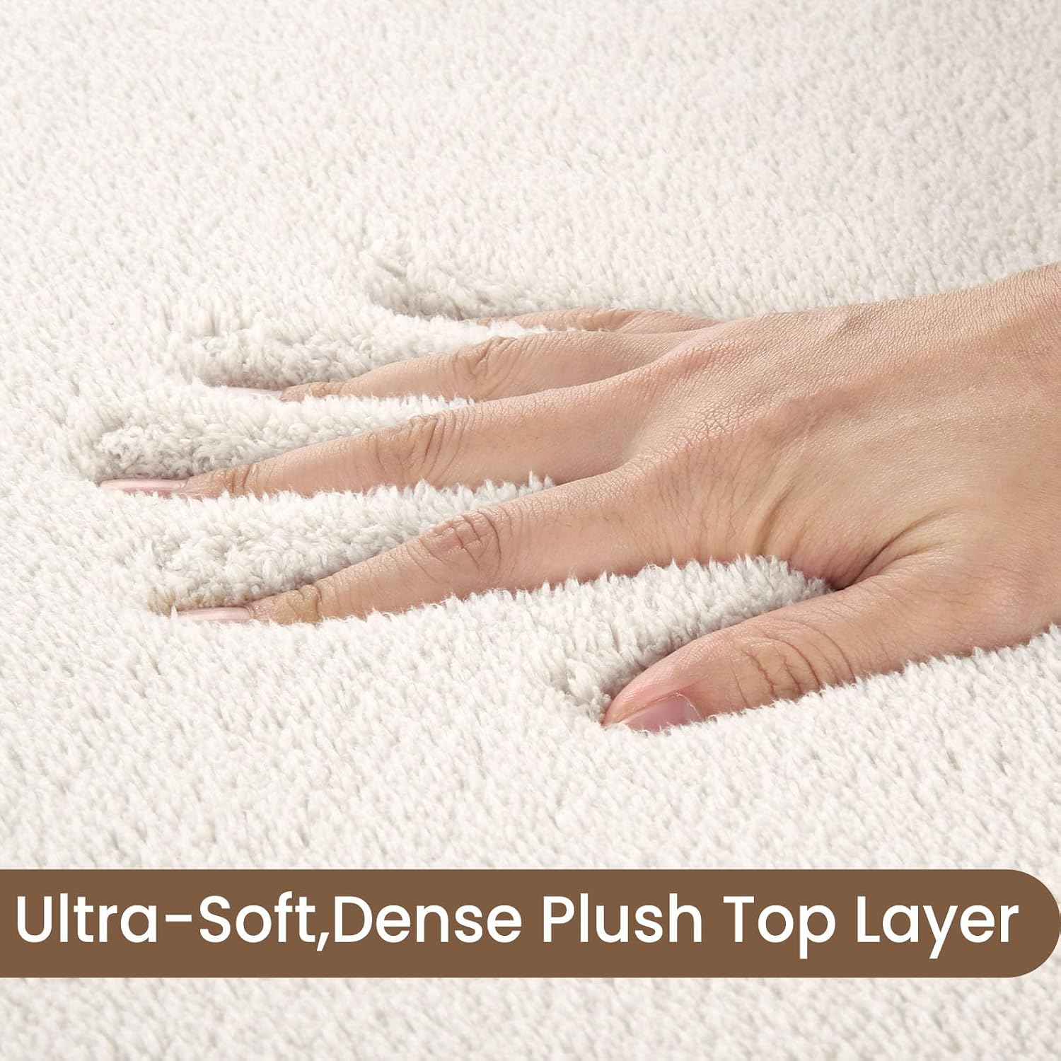 Sour Lemon 10x14 Area Rugs for Living Room Bedroom, Large Carpet Cream Rug