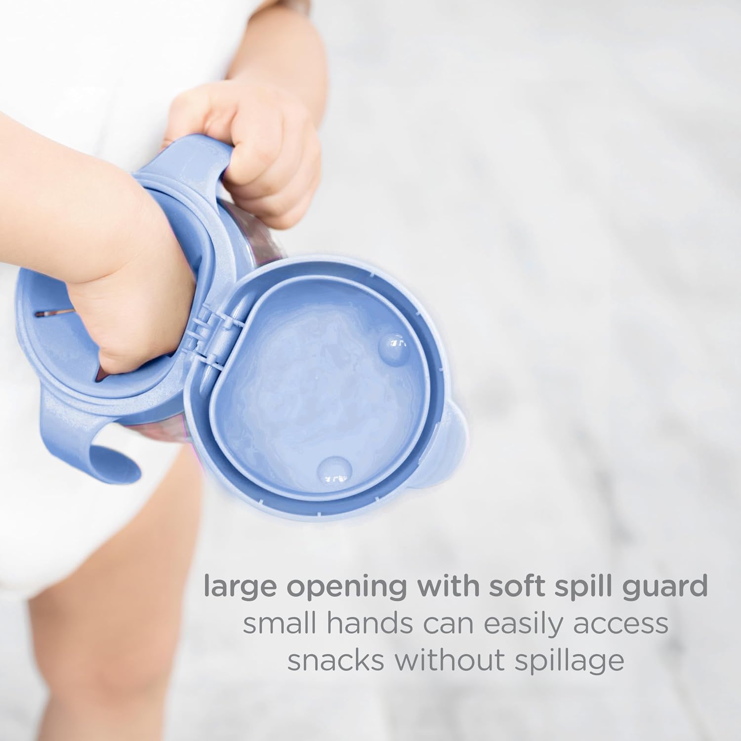 Ubbi Tweat Snack Container for Kids & Toddlers, Polaris Blue