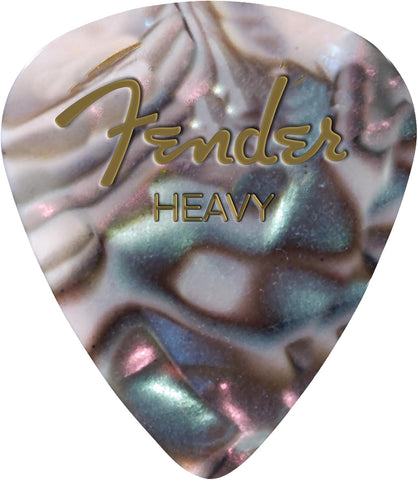 Fender Premium Celluloid Guitar Picks 351 Shape, Ocean Turquoise, Medium, 12-Pack