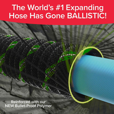 Pocket Hose Ballistic Double UV 75 FT Garden Hose, As Seen on TV