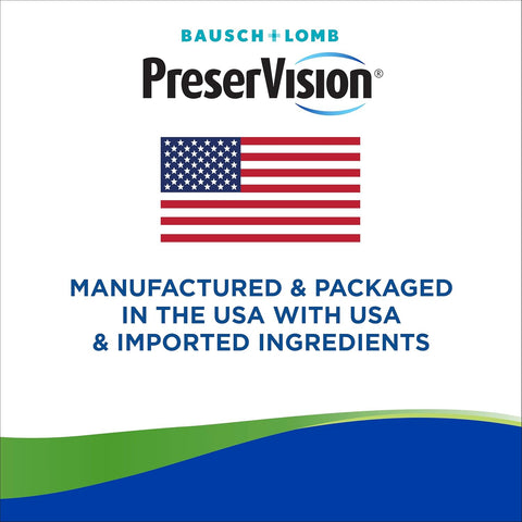 PreserVision AREDS 2 + Multivitamin Eye Vitamins, 100 Softgels | #1 Eye doctor recommended brand1, AREDS 2 formula, lutein, zeaxanthin, zinc, macular support*, 2-in-1 eye health supplement