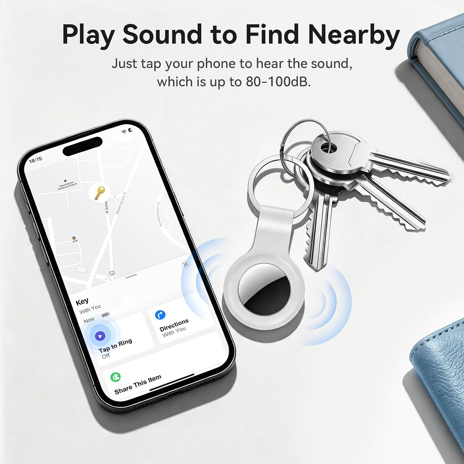 Air Tracker Tag-2 Pack, Smart Item Tags [Apple MFi Certified]