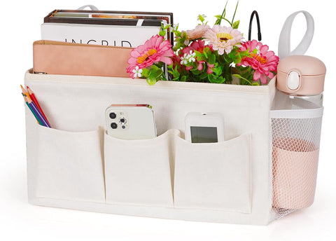 Lilithye Bedside Caddy, Bedside Storage Bag Hanging Organizer for Bunk Bed