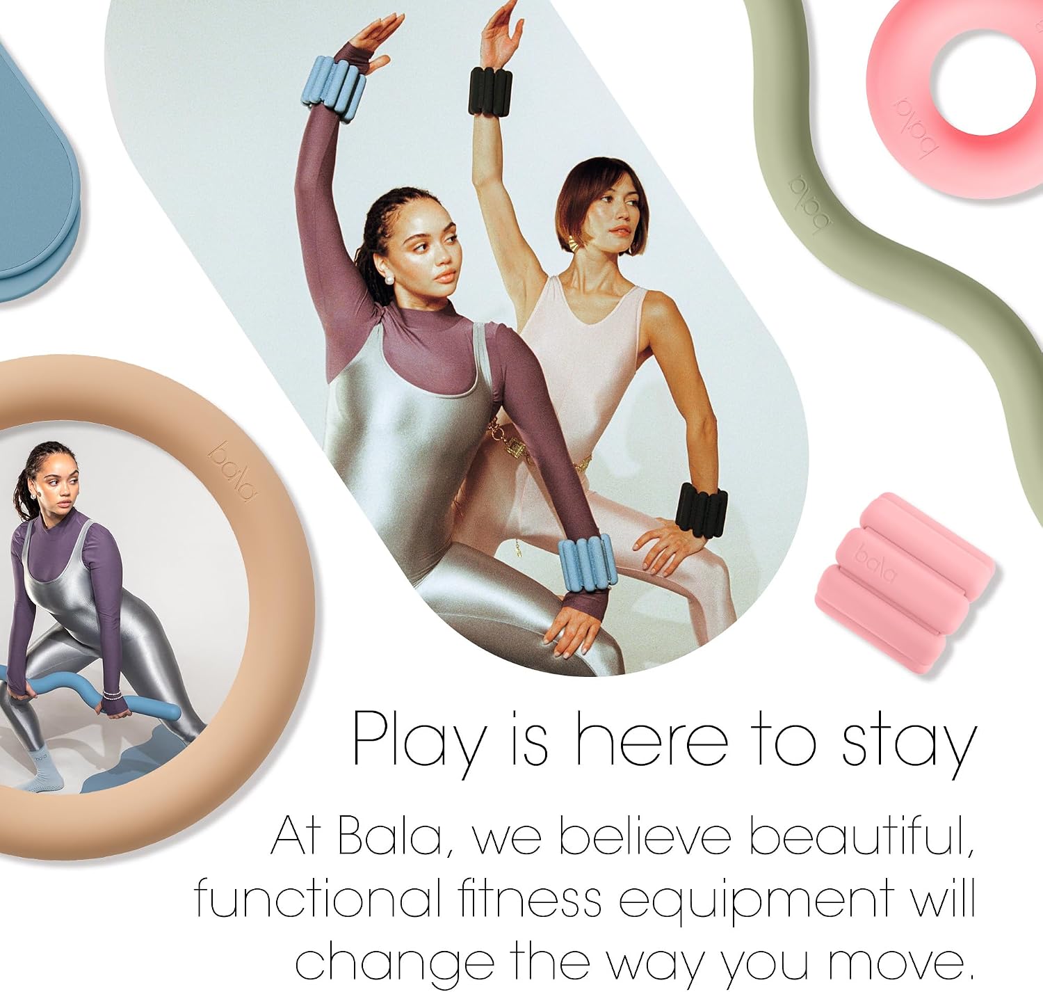 Bala Bangles Wrist & Ankle Weights for Women & Men, Home Gym Equipment
