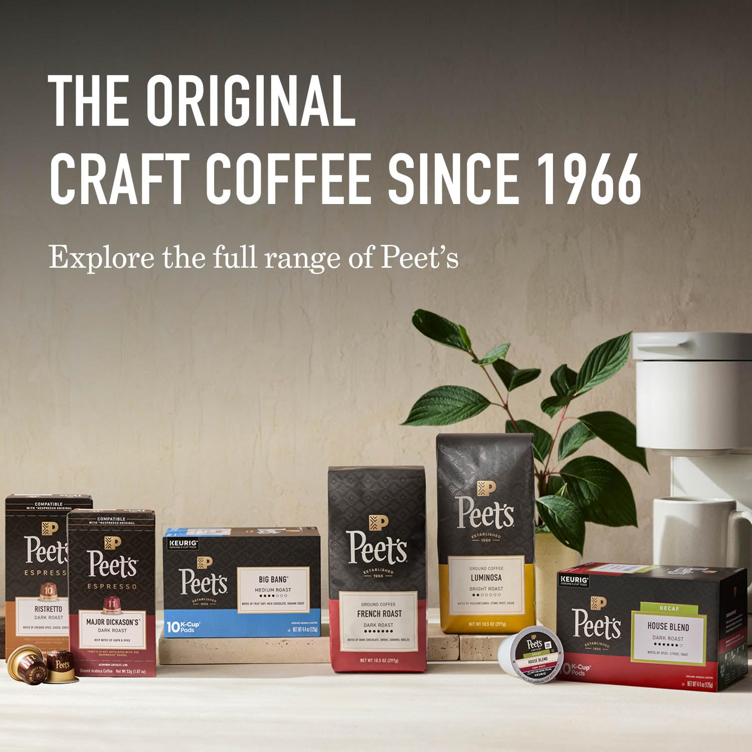 Peet's Coffee, Medium Roast Espresso Capsules, Compatible with Nespresso Original Machine, 100% Arabica Coffee - Crema Scura Intensity 9, 50 Count (5 Boxes of 10 Espresso Capsules)