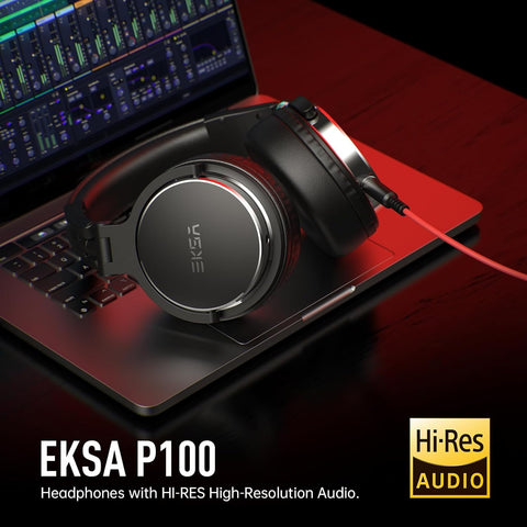 EKSA Wired Headphones, Over Ear Headphones for Studio Monitor/Mixing DJ