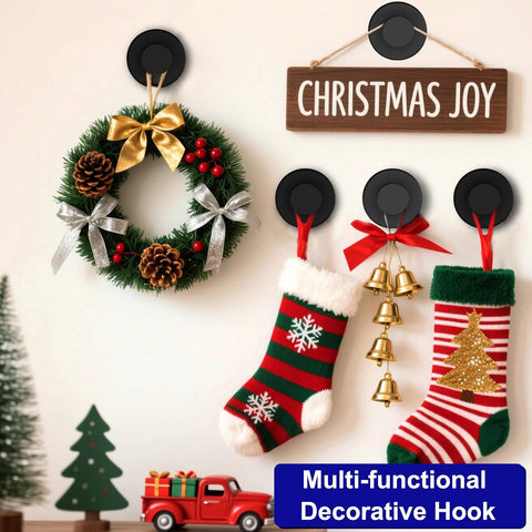 Bntuk Suction Cup Wreath Hanger, Wreath Hanger for Glass Front Door Window