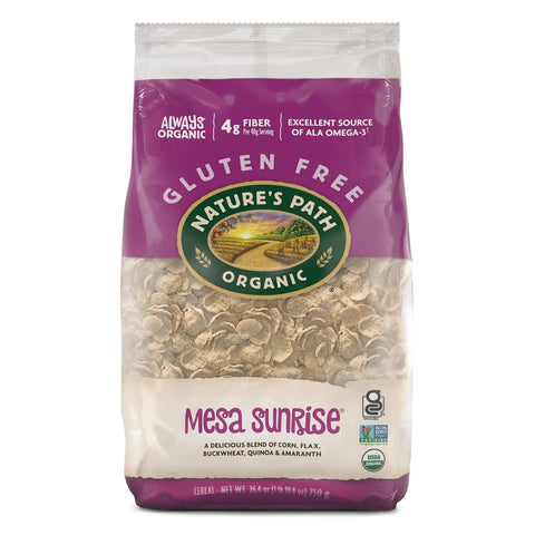 Nature's Path Organic Mesa Sunrise Cereal, 26.4 oz (Pack of 6), Flax Seeds, Quinoa, Amaranth, Gluten Free, Earth Friendly Packaging