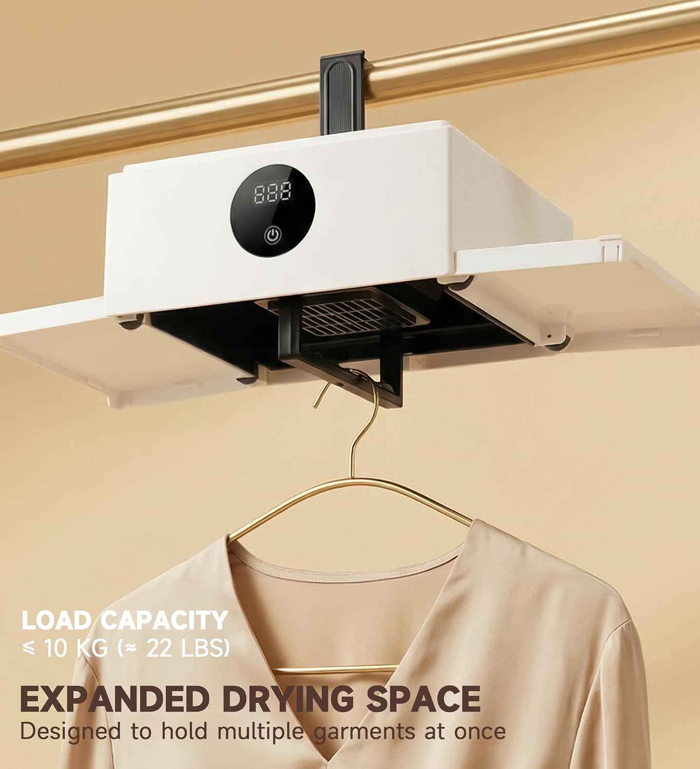 Portable Clothes Dryer, 450W Mini Dryer with UV Light for Apartment, Travel, apartmen,RV - Fast Drying, Foldable, Quiet, Energy Efficient