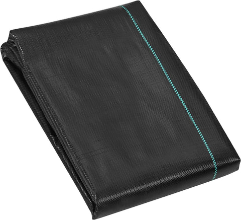 VEVOR Weed Barrier Landscape Fabric, 4*100FT Heavy Duty Garden Weed Fabric, Woven PP Weed Control Fabric, Driveway Fabric, Geotextile Fabric for Landscaping, Ground Cover, Weed Blocker Weed Mat, Black