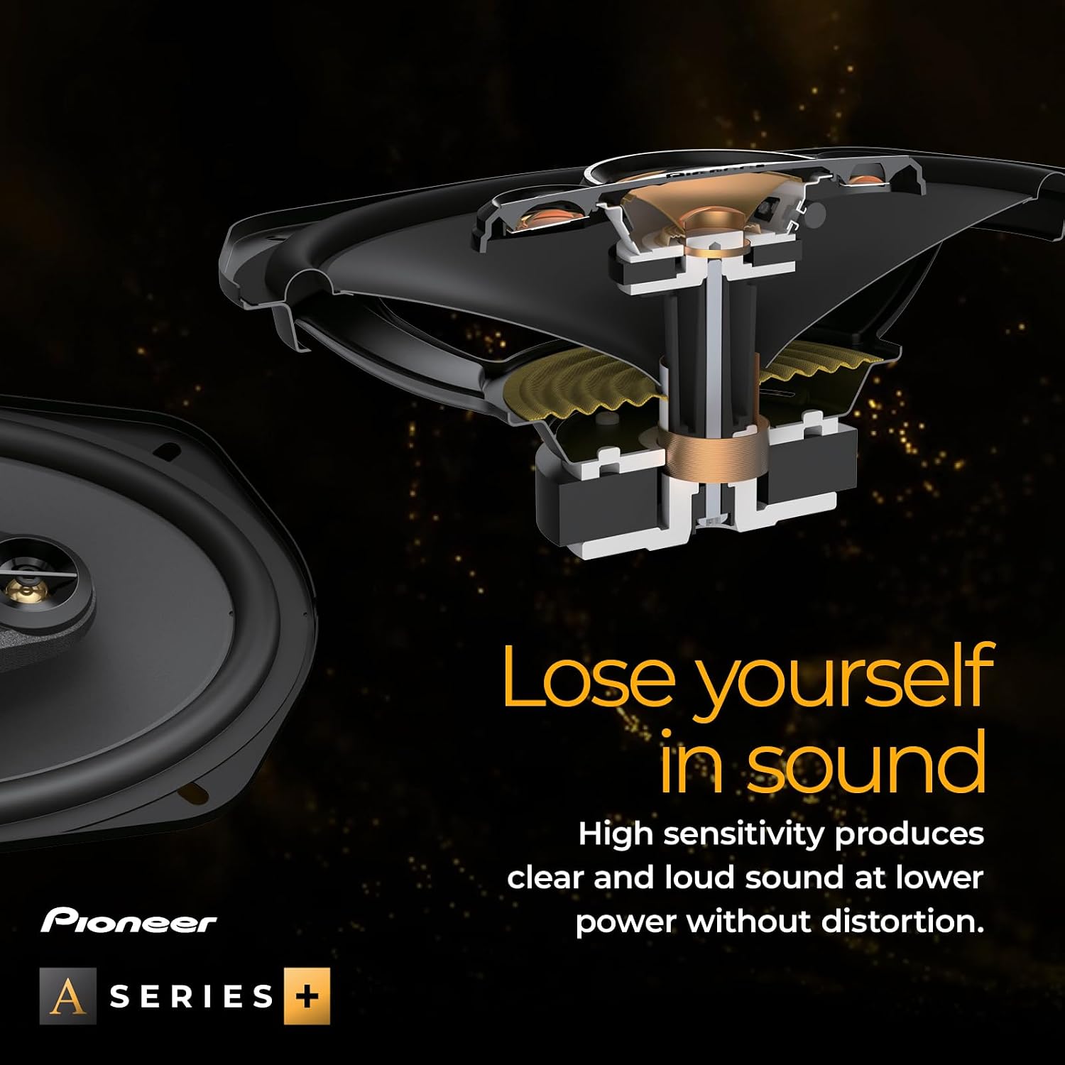 Pioneer A-Series Plus TS-A1681F 6.5" 4-Way Coaxial Car Speakers 350W Max