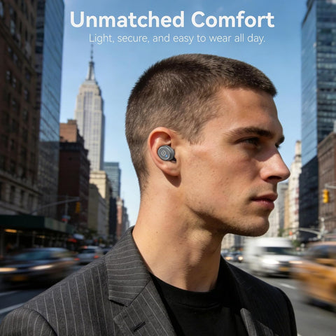 TOZO T10 Wireless Earbuds Powerful Bass Stereo Wireless Charging, APP, IPX8