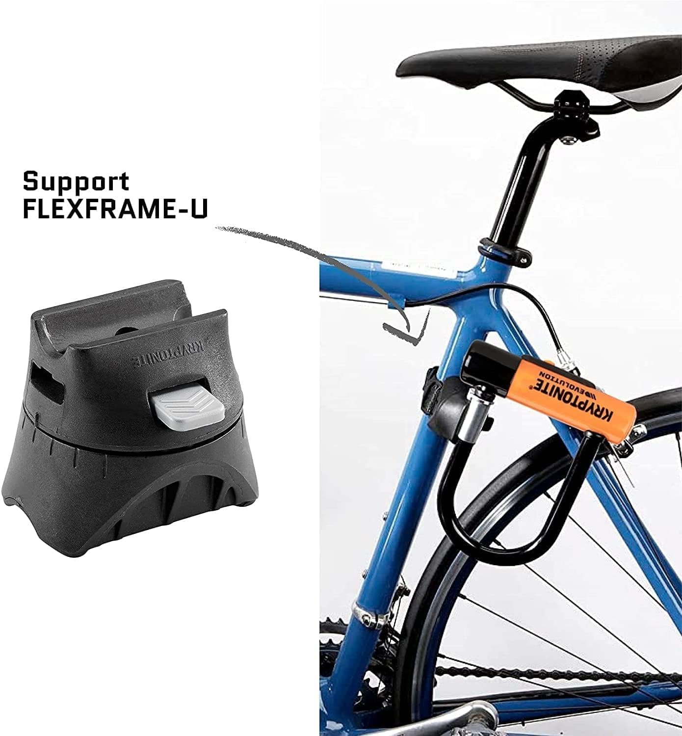 Kryptonite Evolution Mini-5 Bike U-Lock, 13mm Steel Shackle Heavy Duty
