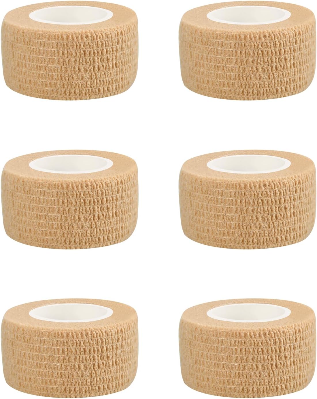 6pcs 2in Self Adhesive Bandage Wraps, 12 Colors, 5 Yard Wraps for Sports