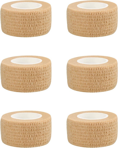 6pcs 2in Self Adhesive Bandage Wraps, 12 Colors, 5 Yard Wraps for Sports