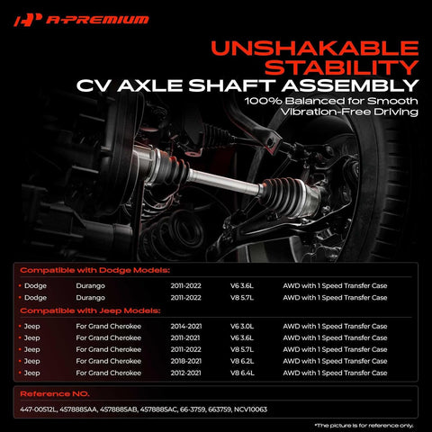 A-Premium Front Left Driver Side CV Axle Shaft Assembly
