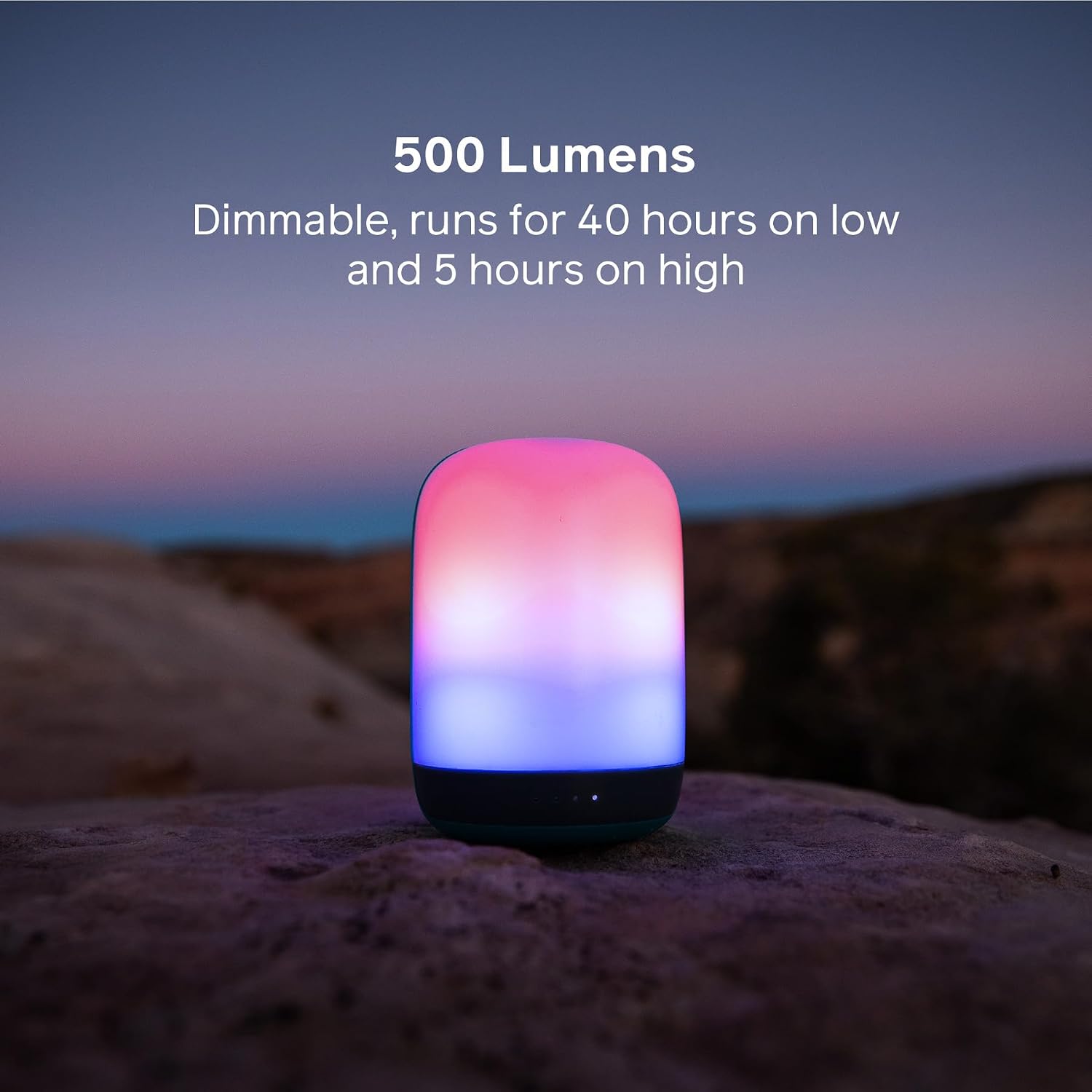 BioLite Alpenglow 500 Camping Lantern, USB, Rechargeable, Multicolor