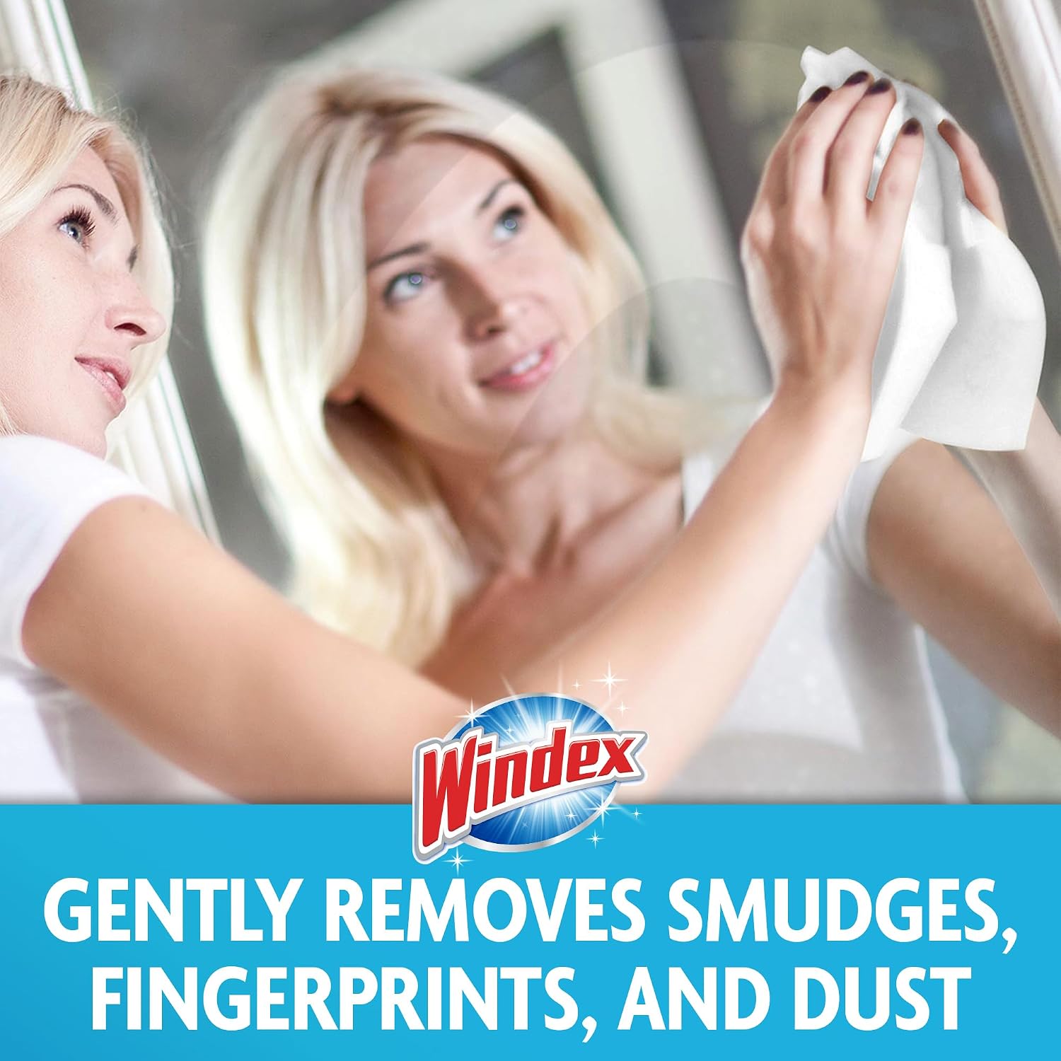 Windex Wipes Glass Cleaning, Pre-Moistened Glass and Surface Wipes to Clean Home Surfaces, Household Essentials, Original Scent, 38 Count (Pack of 6)