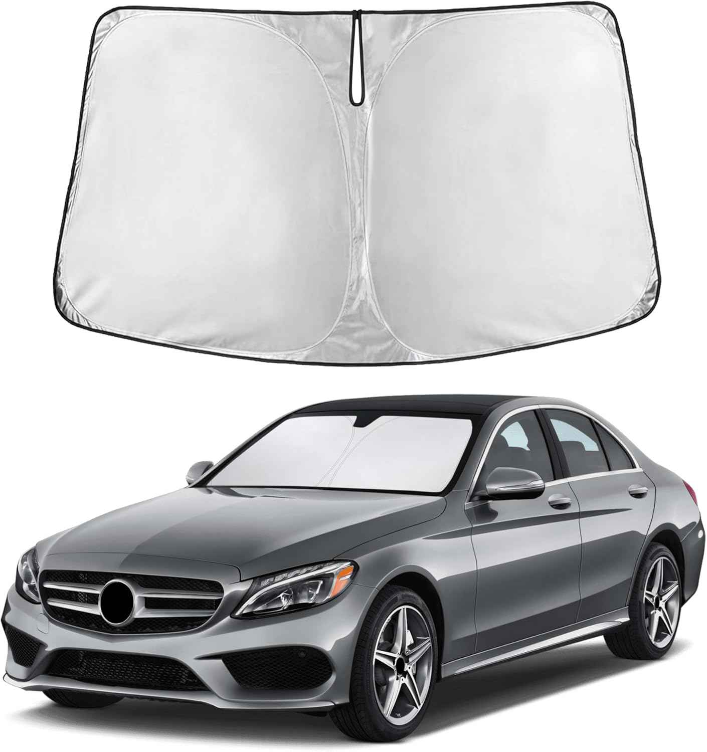 EcoNour Windshield Sunshade Compatible for Mercedes Benz S Class 2015-2025
