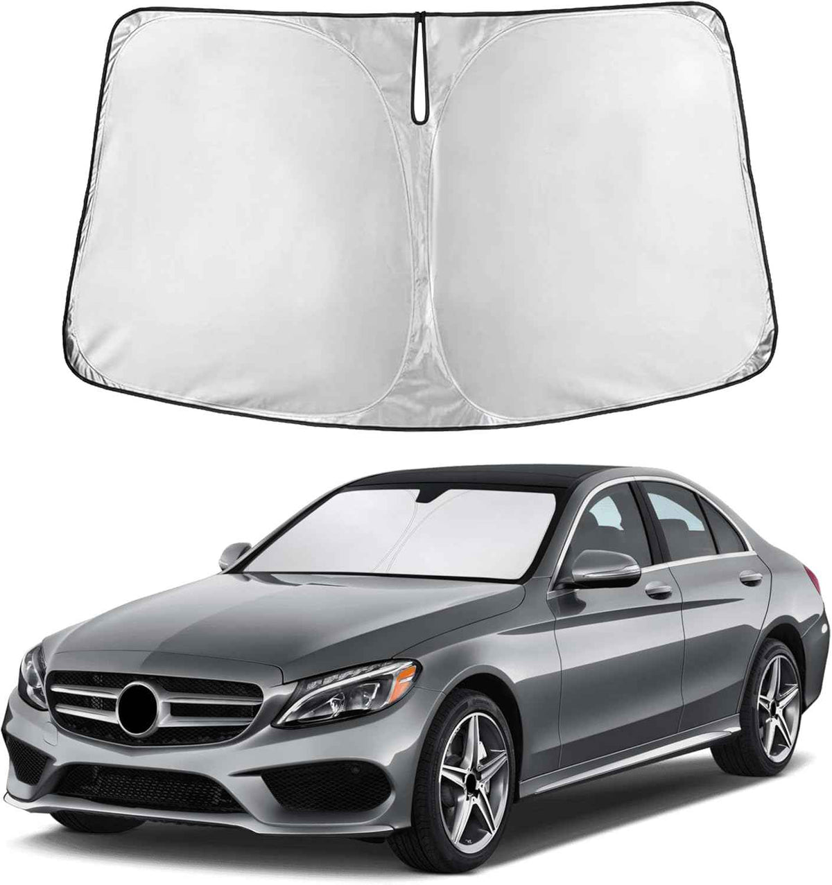 EcoNour Windshield Sunshade Compatible for Mercedes Benz S Class 2015-2025