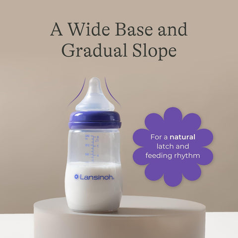 Lansinoh Anti-Colic Baby Bottles, 5 Ounces, 4 Count