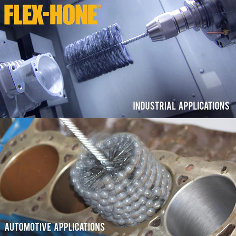 Brush Research GB41818 FLEX-HONE®, 4-1/8" (105mm) Diameter, 180 Grit, Silicon Carbide, For Mild Steel, Stainless Steel, Cast Iron and Softer Ferrous Materials