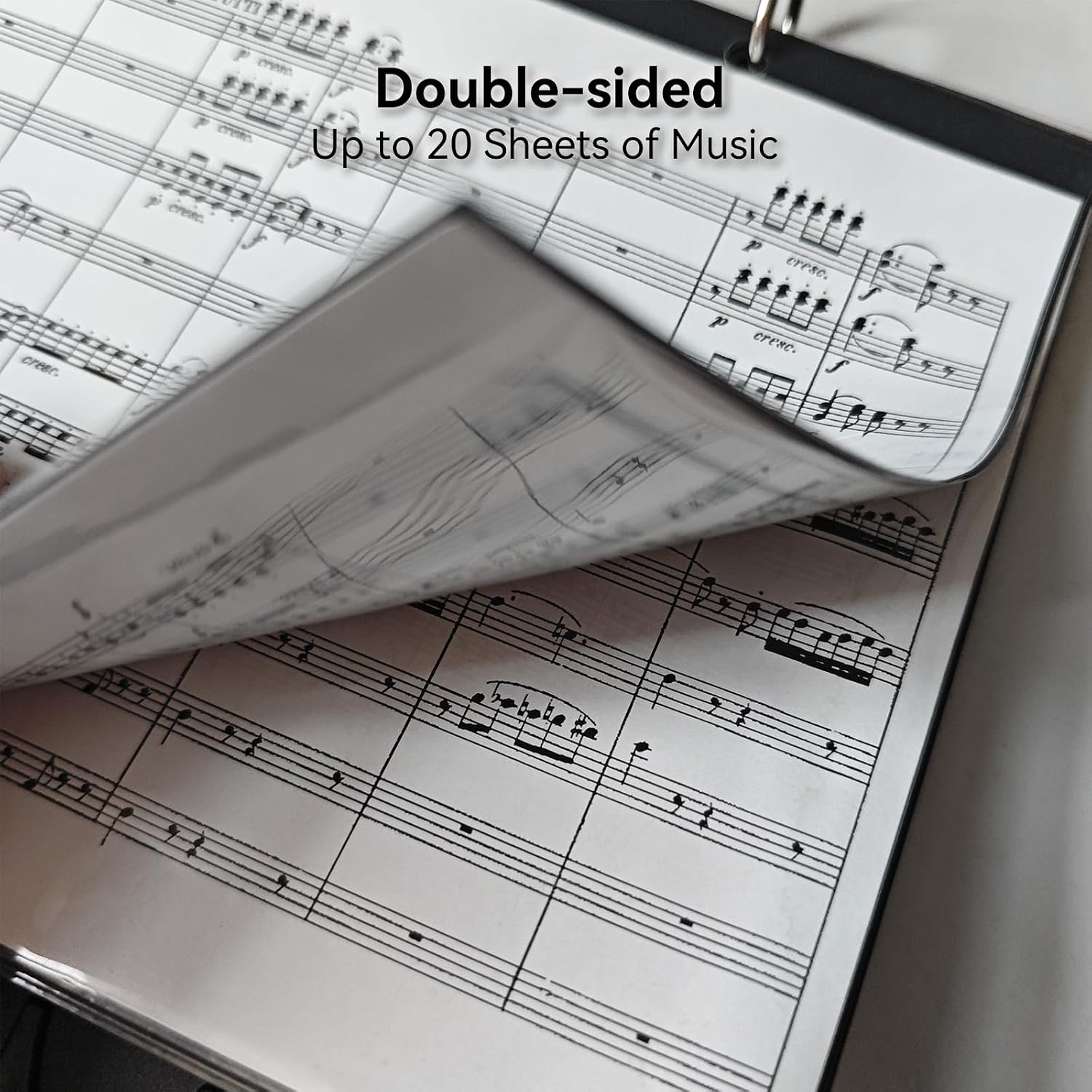 FPG10 Flip Folder Pages, 10 Replacement Sleeves for MusBoard Lyres