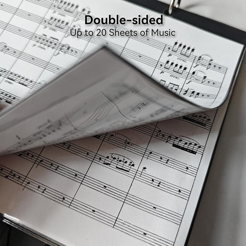 FPG10 Flip Folder Pages, 10 Replacement Sleeves for MusBoard Lyres