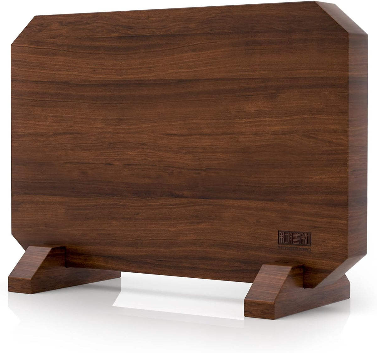 HOSHANHO Magnetic Knife Block, Thickened Acacia Wood Kitchen Knife Holder