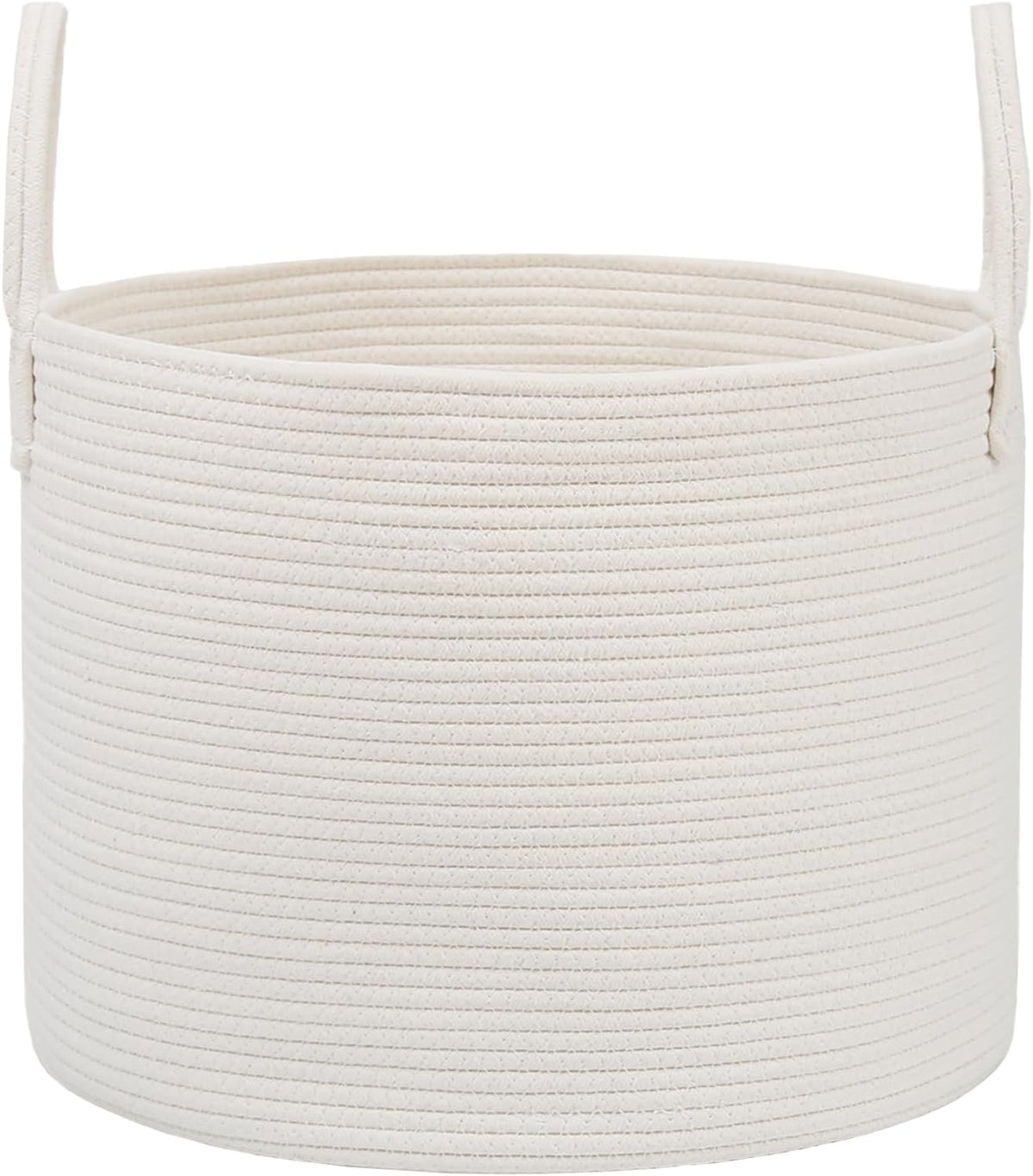 JMvicyroam 65L Extra Large Machine Washable Cotton Rope Blanket Basket