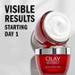 Olay Face Wash Regenerist Advanced Anti-Aging Pore Scrub Cleanser (5.0 Oz) and Micro-Sculpting Face Moisturizer Cream (1.7 Oz) Skin Care Duo Pack, Total 6.7 Ounces