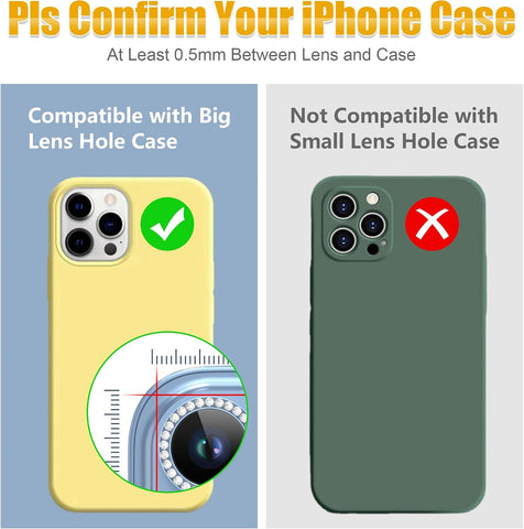 AGVEE 3+3 6 Pack for iPhone 13 Pro & Max Camera Lens Protector Cover