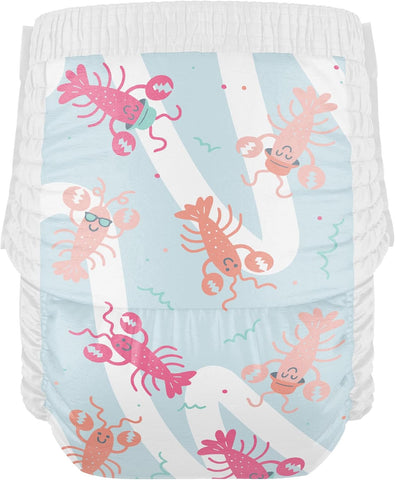 Hello Bello Premium Swim Diapers, Size S (16-28 lbs), Cute Extra-Bright Lobster Designs, 20 Count Jumbo Pack