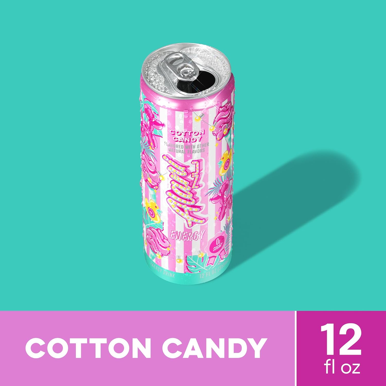 Alani Nu Cotton Candy Sugar Free Energy Drink (Pack of 12)